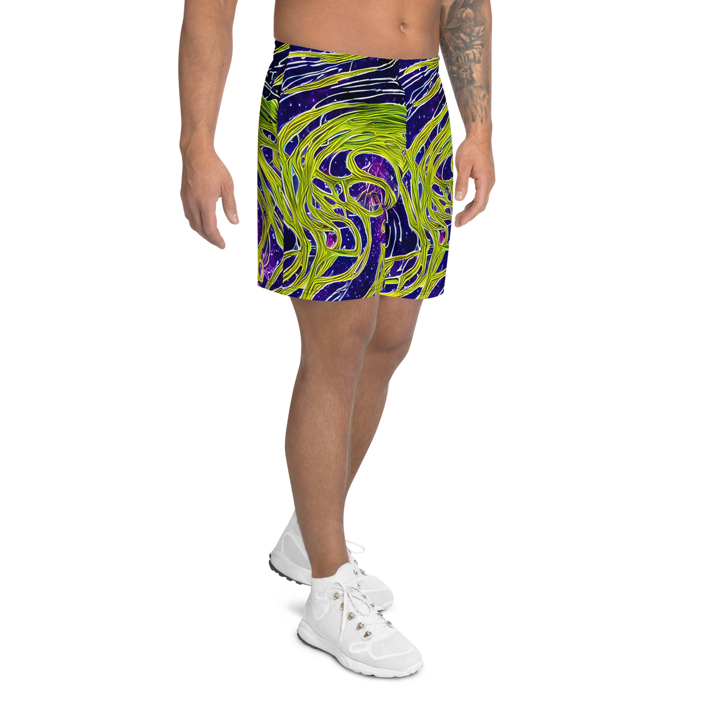 Men's Athletic Shorts - Celestial Scribbles