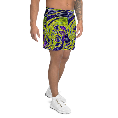 Men's Athletic Shorts - Celestial Scribbles