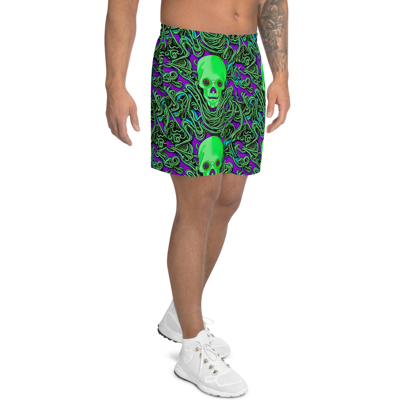 Men's Athletic Shorts - Ghostly Labyrinth