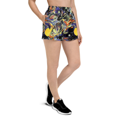 Women’s Athletic Shorts - Twilight Chaos