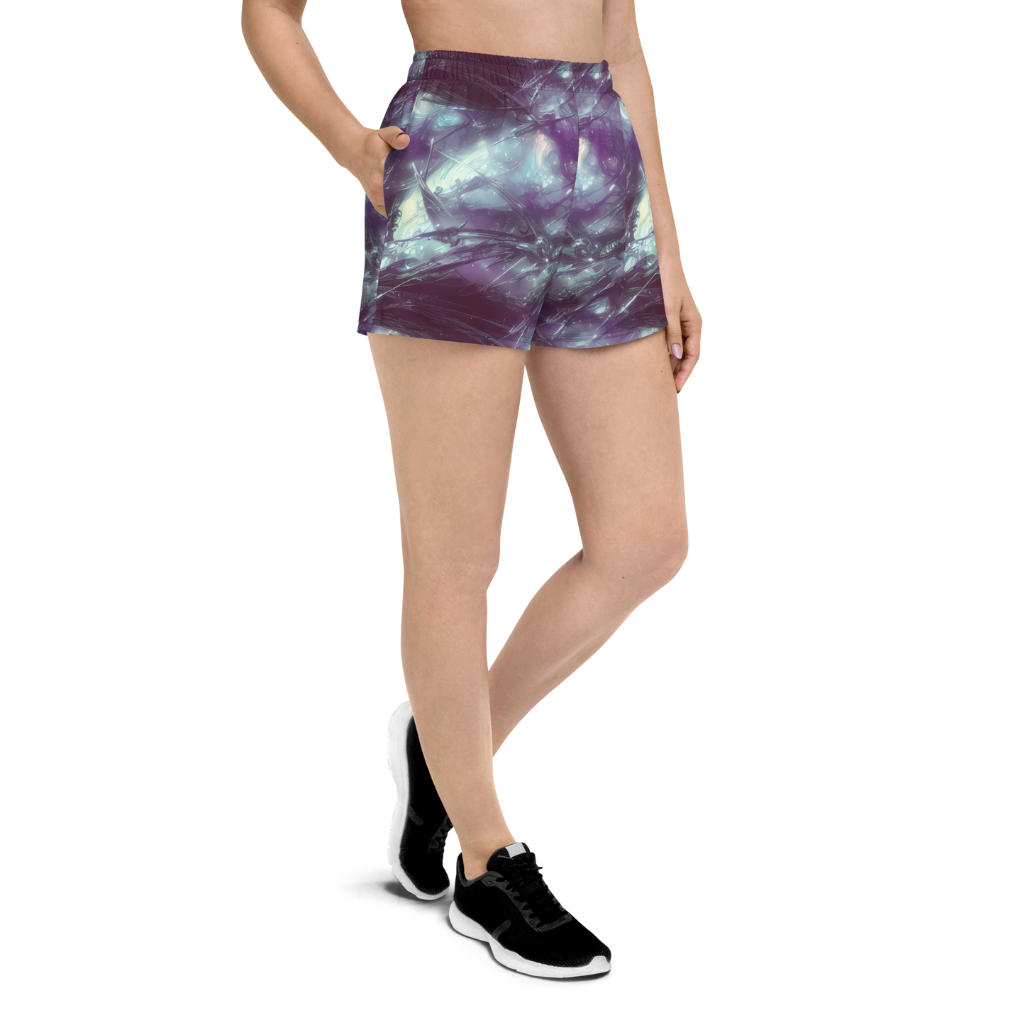 Women’s Athletic Shorts - Nihei Shimmer