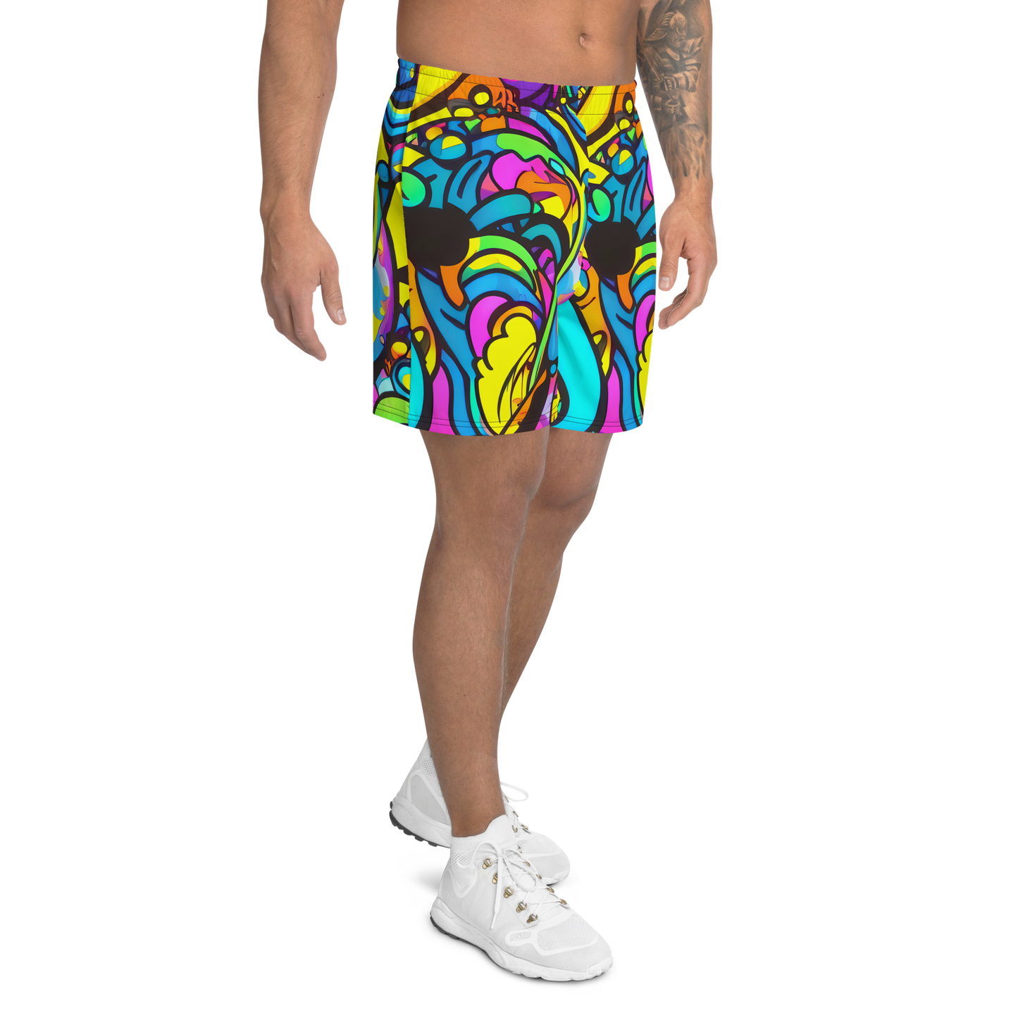 Men's Athletic Shorts - Kaleidoscopic Flow
