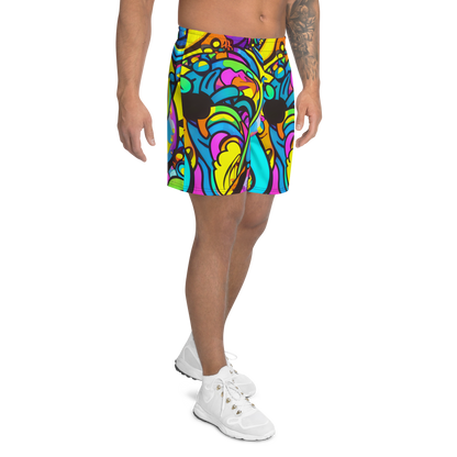 Men's Athletic Shorts - Kaleidoscopic Flow