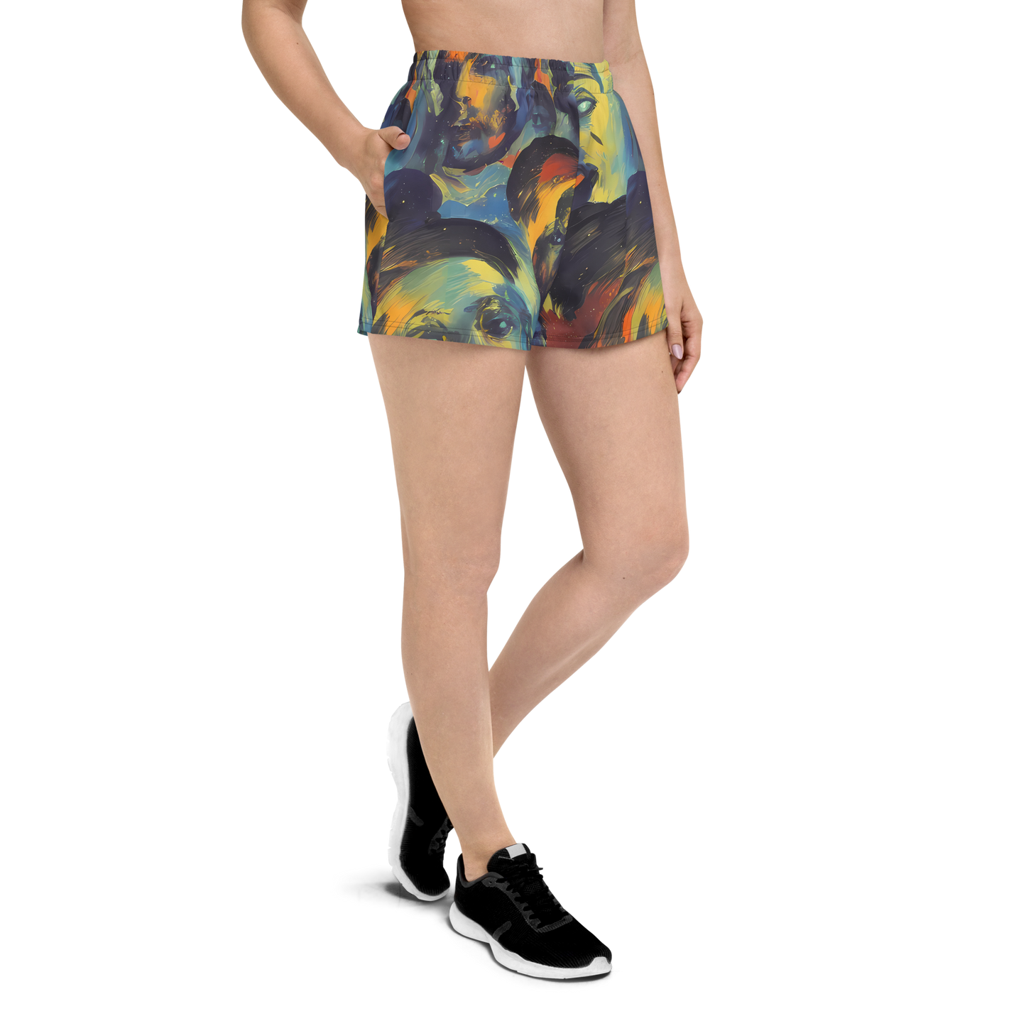 Women’s Athletic Shorts - Vivid Visage
