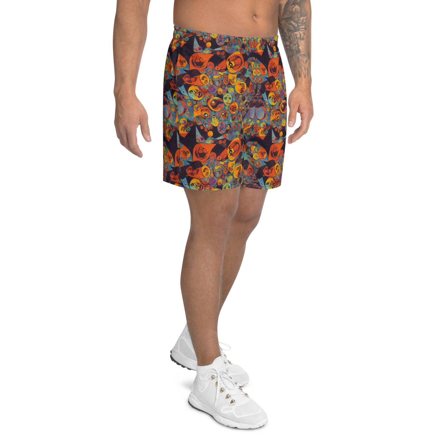 Men's Athletic Shorts - Galactic Faces