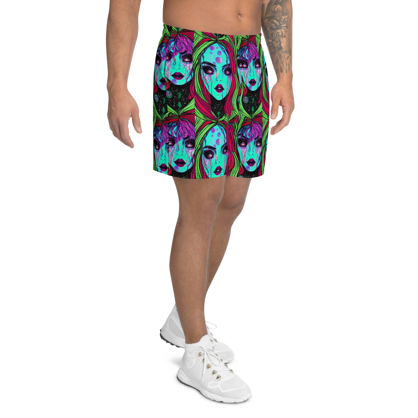 Men's Athletic Shorts - Luminous Nightfall