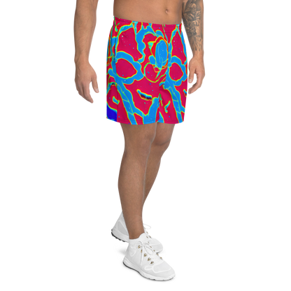 Men's Athletic Shorts - Electric Bloom