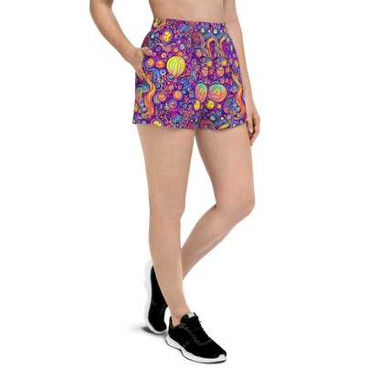 Women’s Athletic Shorts - Festival of Whimsy