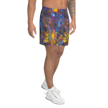 Men's Athletic Shorts - Abstract Conflux