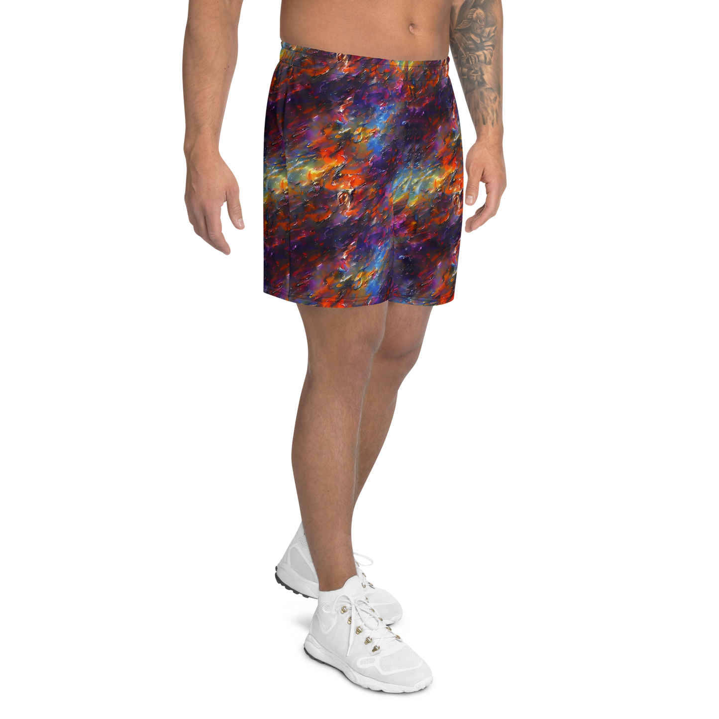 Men's Athletic Shorts - Auroral Ripples