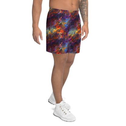 Men's Athletic Shorts - Auroral Ripples
