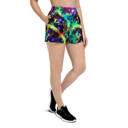 Women’s Athletic Shorts - Blythe Nebula