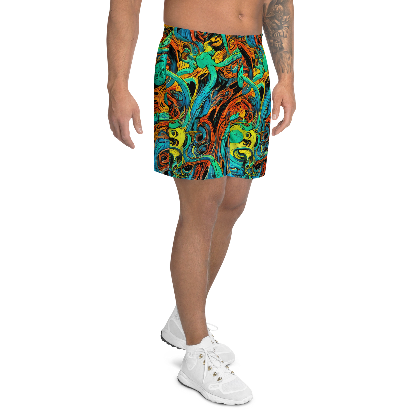 Men's Athletic Shorts - Flaming Mirage
