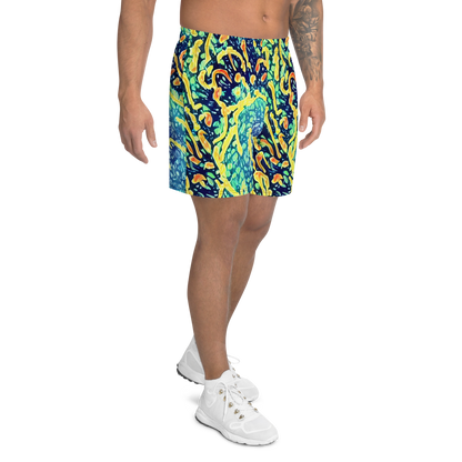 Men's Athletic Shorts - Vortex Glow