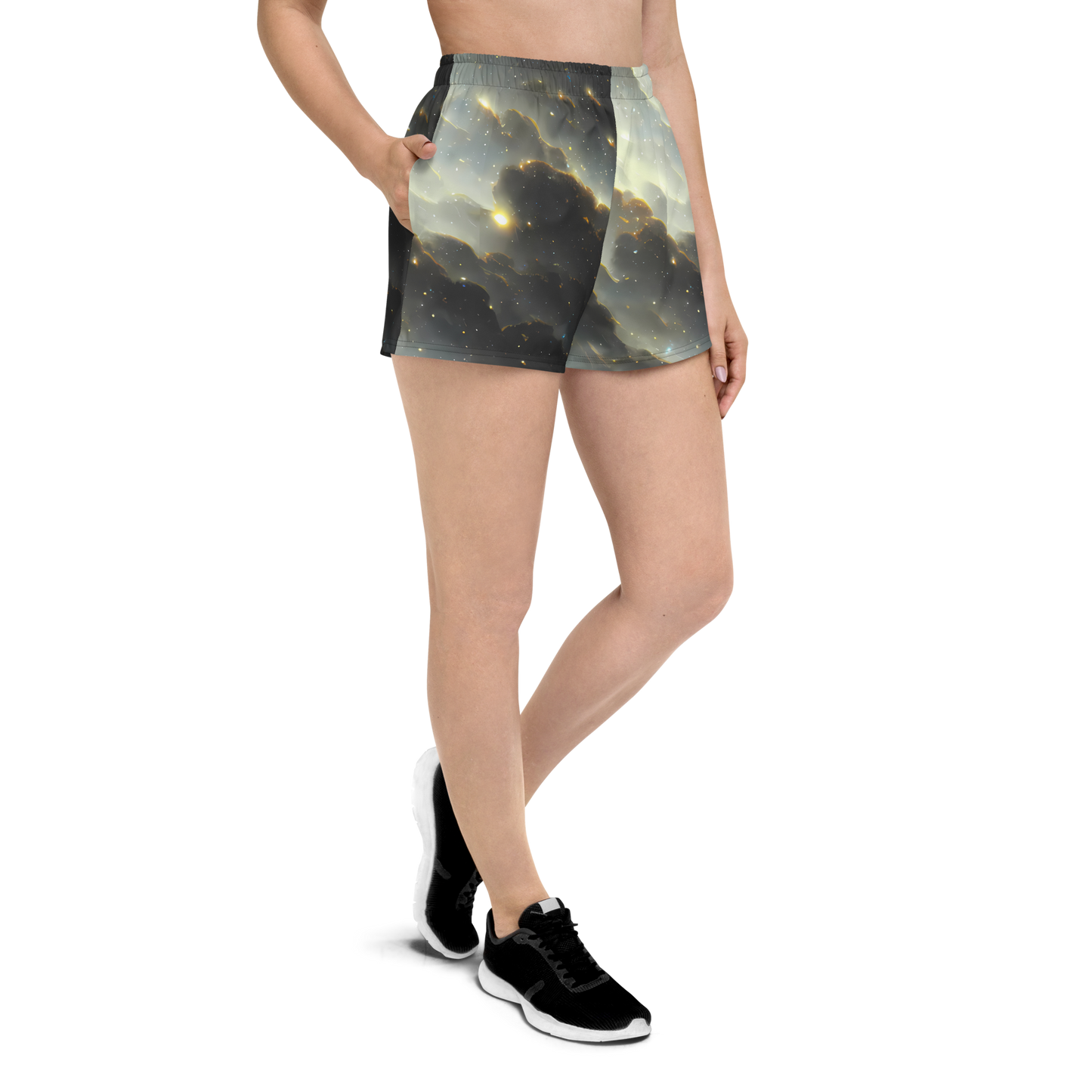 Women’s Athletic Shorts - Rutkowski Nebula