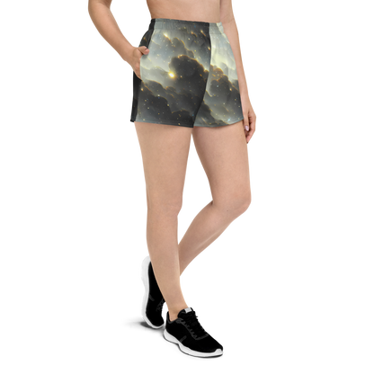 Women’s Athletic Shorts - Rutkowski Nebula