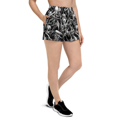 Women’s Athletic Shorts - Fluid Monochrome