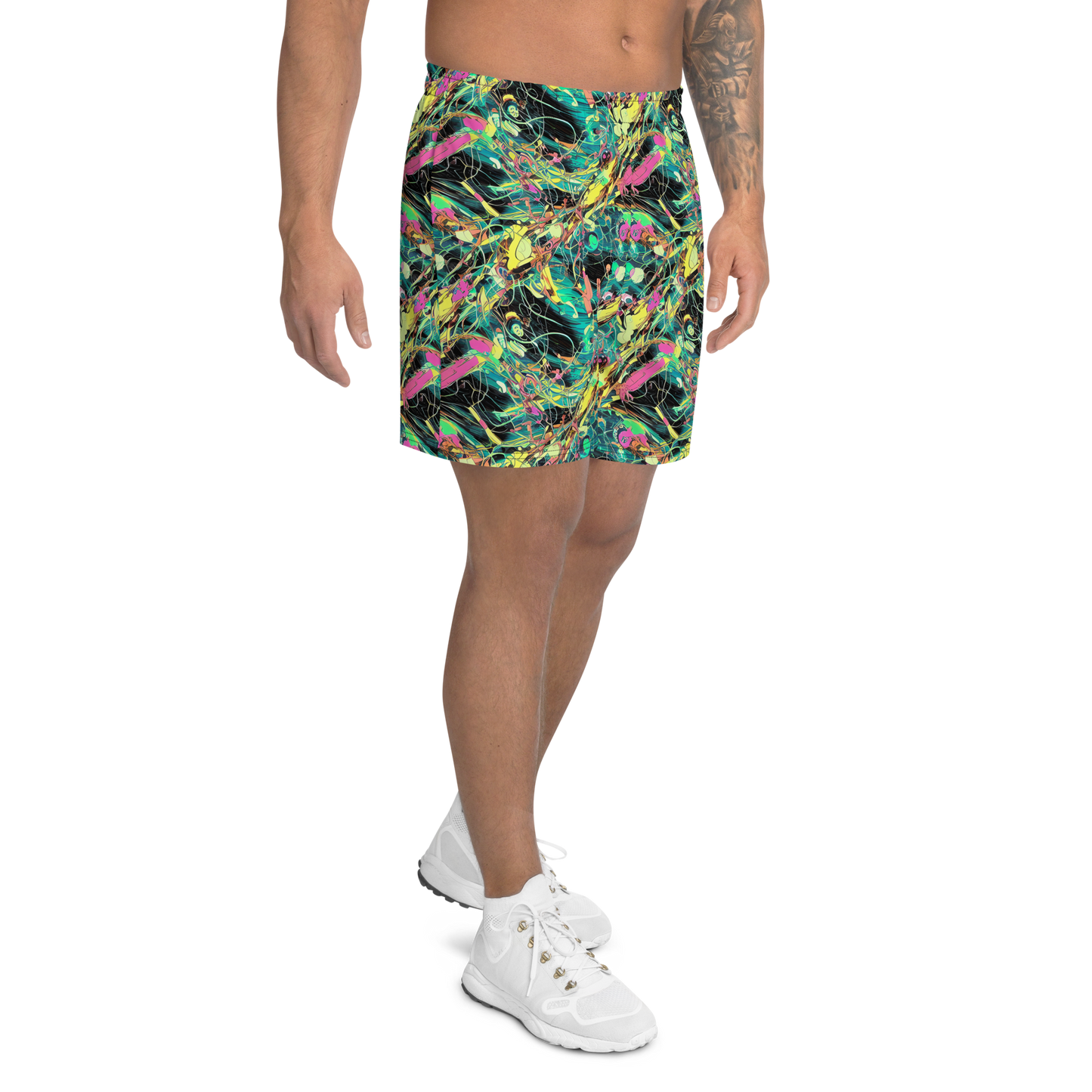 Men's Athletic Shorts - Cyborg Whirl