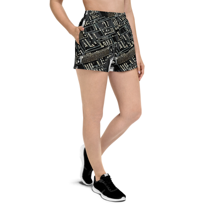 Women’s Athletic Shorts - Electro Essence