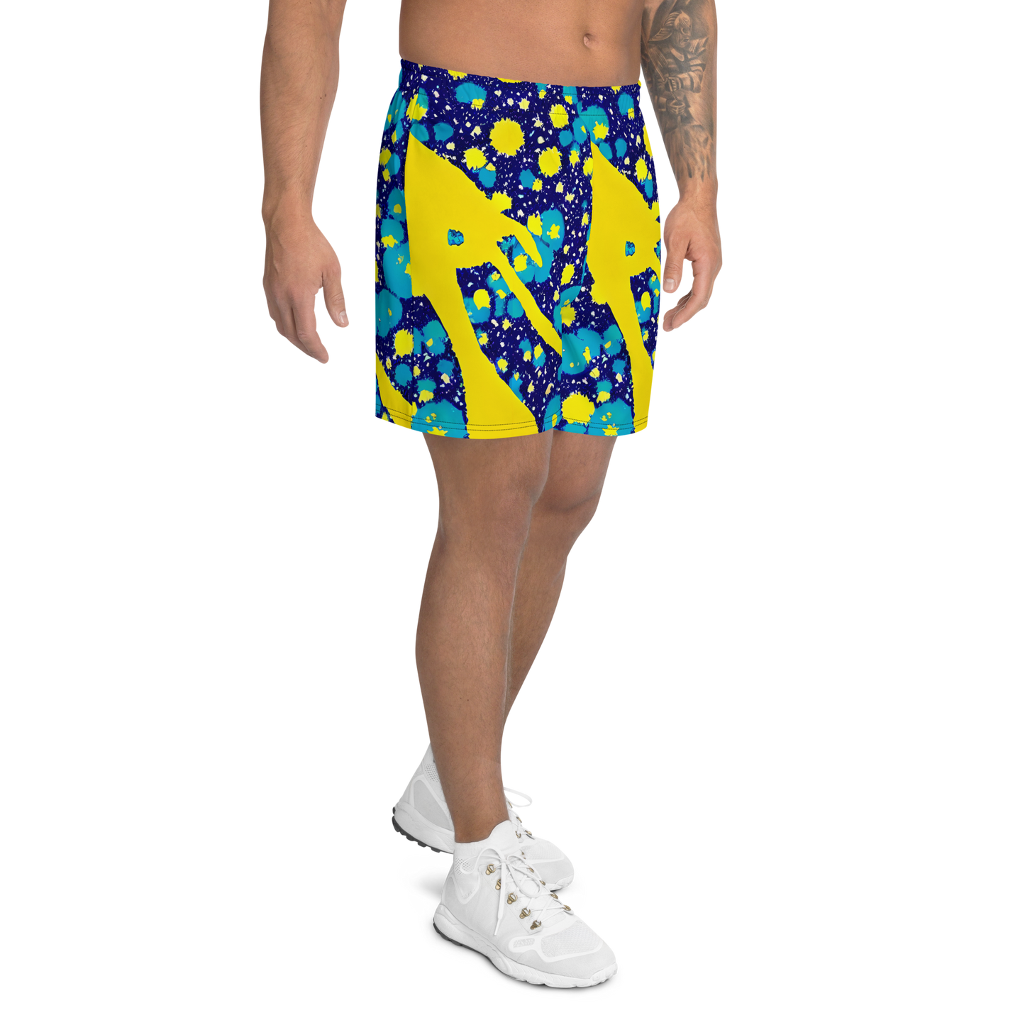 Men's Athletic Shorts - Starburst Splash