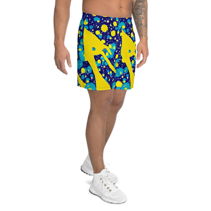 Men's Athletic Shorts - Starburst Splash