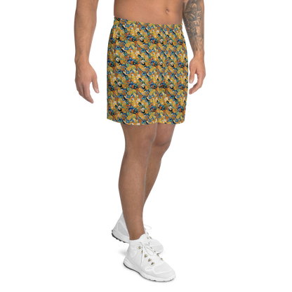 Men's Athletic Shorts - Whimsical Feline Dance