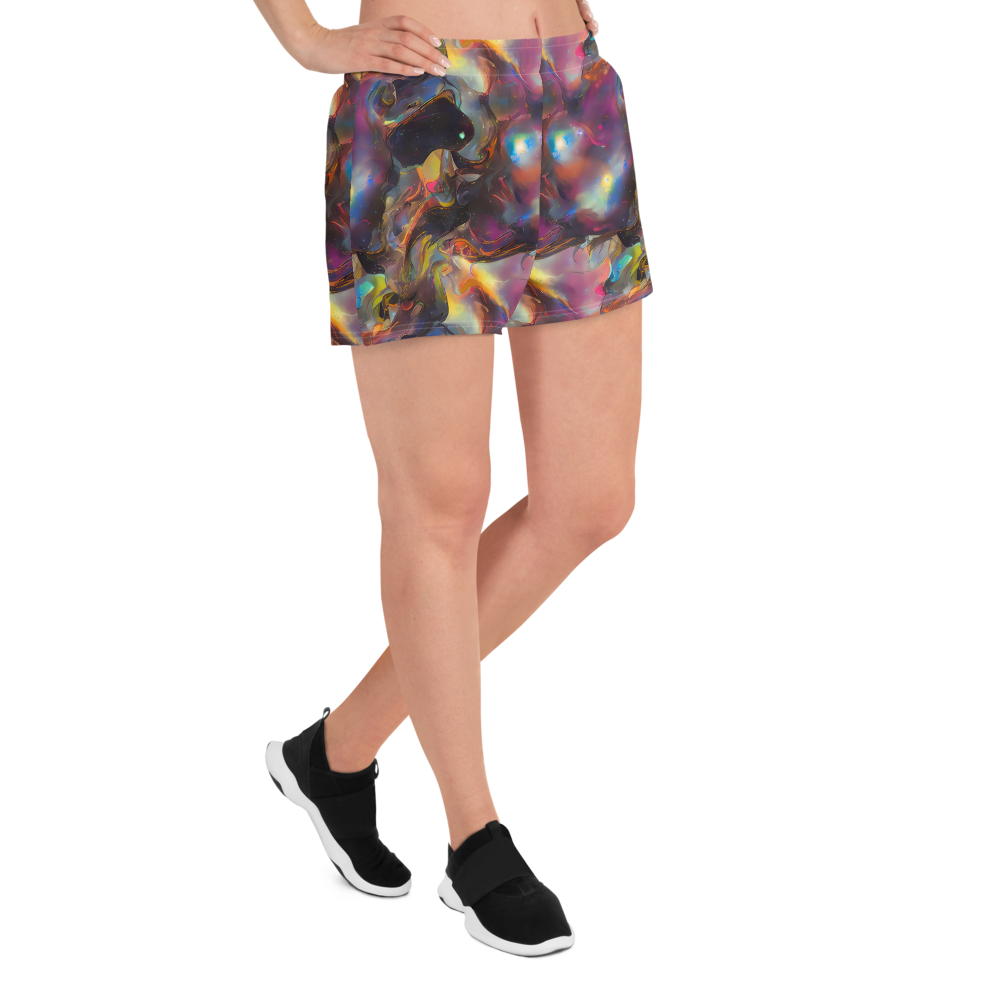 Women’s Athletic Shorts - Cosmic Fusion