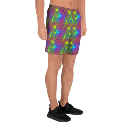 Men's Athletic Shorts - Prismatic Web