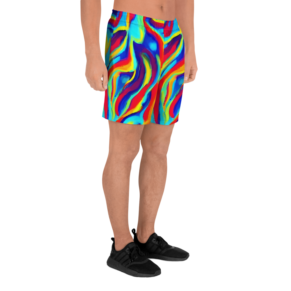 Men's Athletic Shorts - Stael Swirls