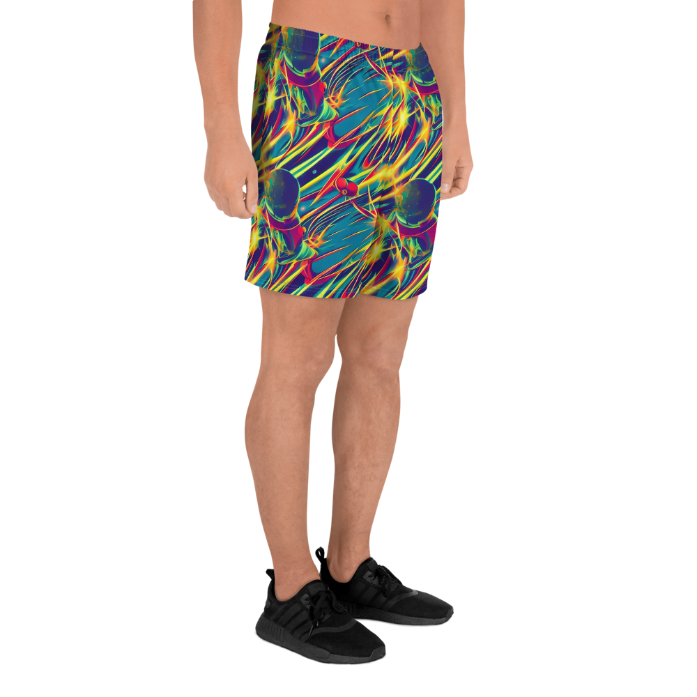 Men's Athletic Shorts - Cosmic Inferno