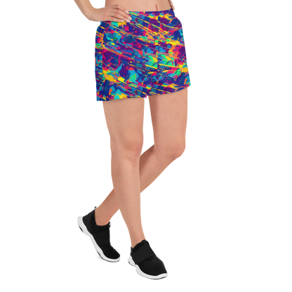 Women’s Athletic Shorts - Spectrum Streaks