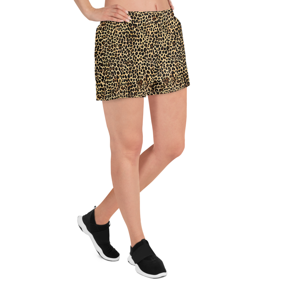 Women’s Athletic Shorts - Cheetah Mosaic