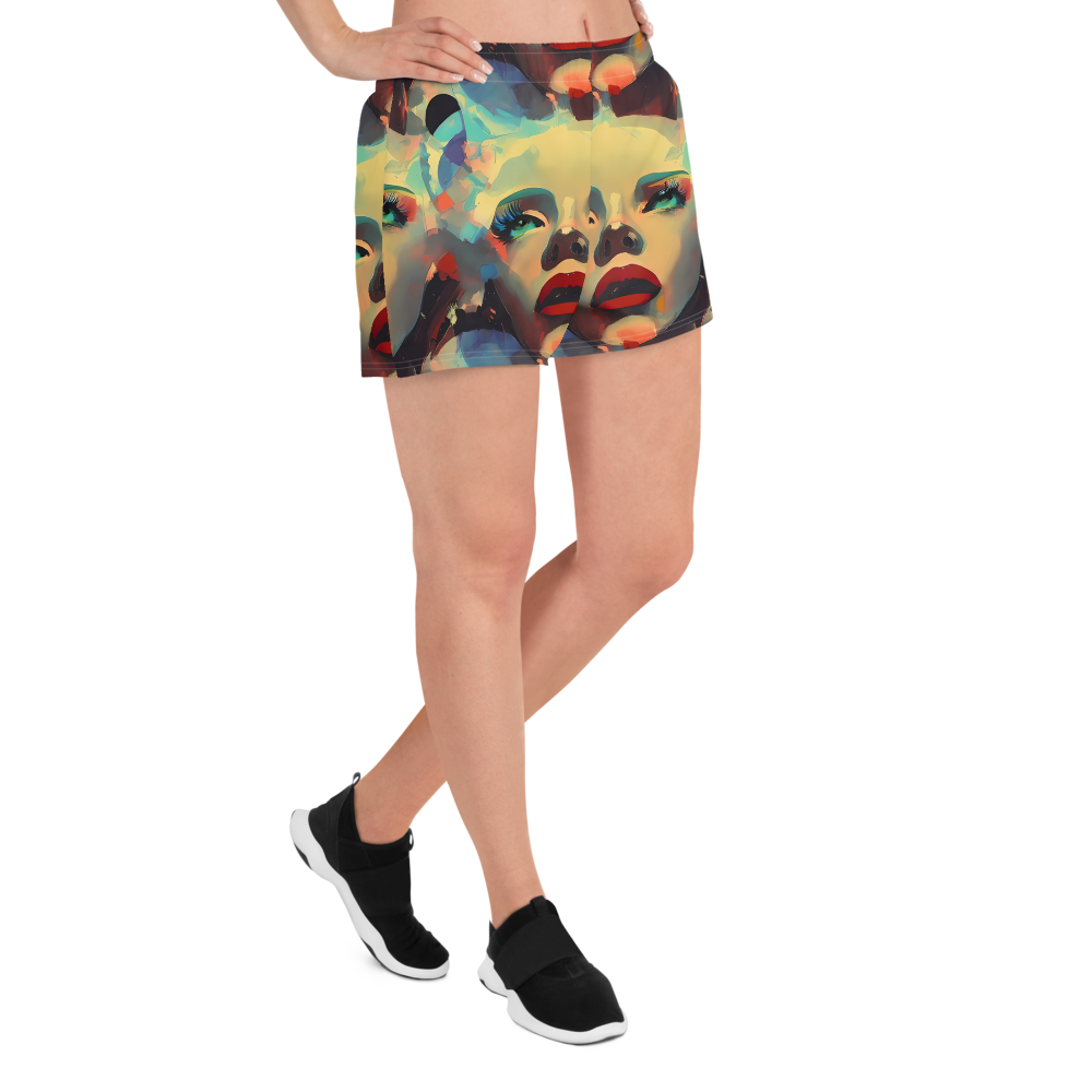 Women’s Athletic Shorts - Astral Reflections