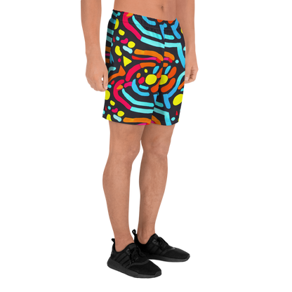 Men's Athletic Shorts - Midnight Stream