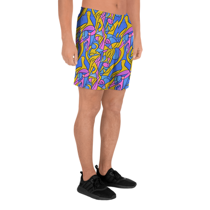 Men's Athletic Shorts - Cosmic Curves