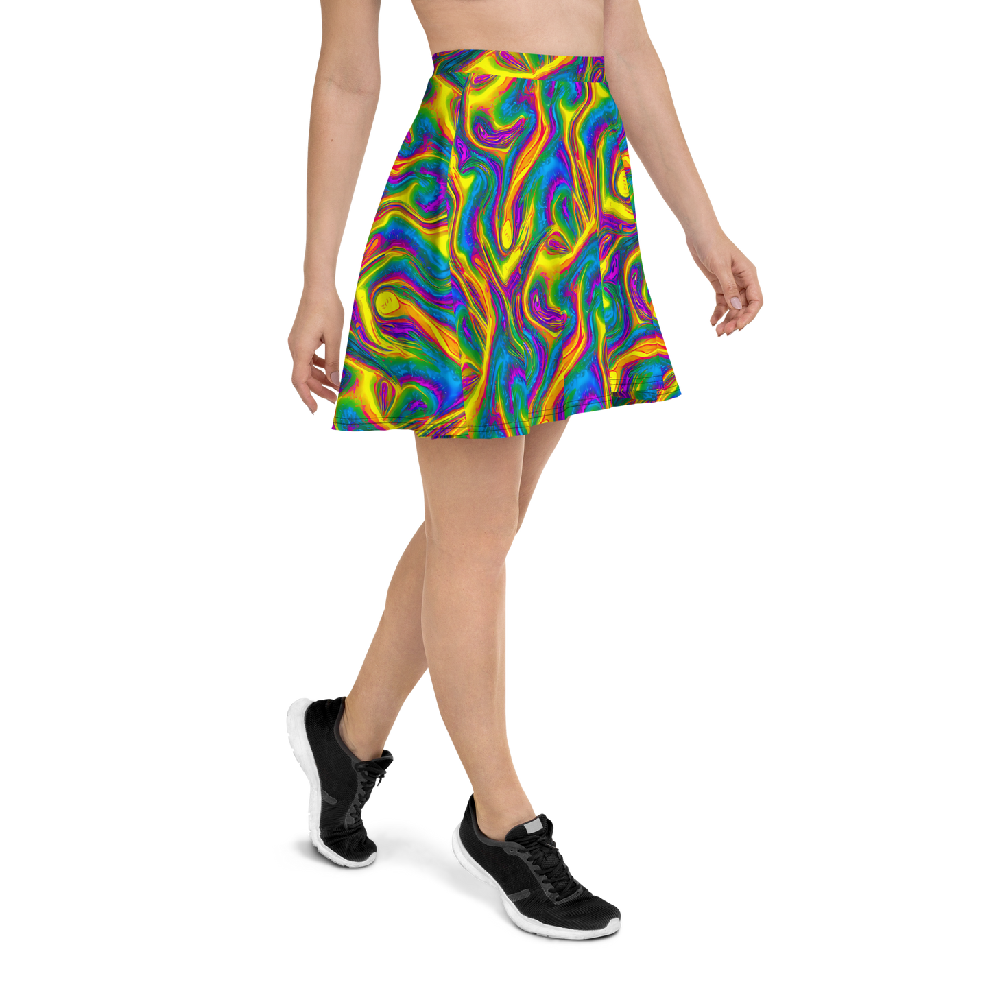 Skater Skirt - Electric Aurora