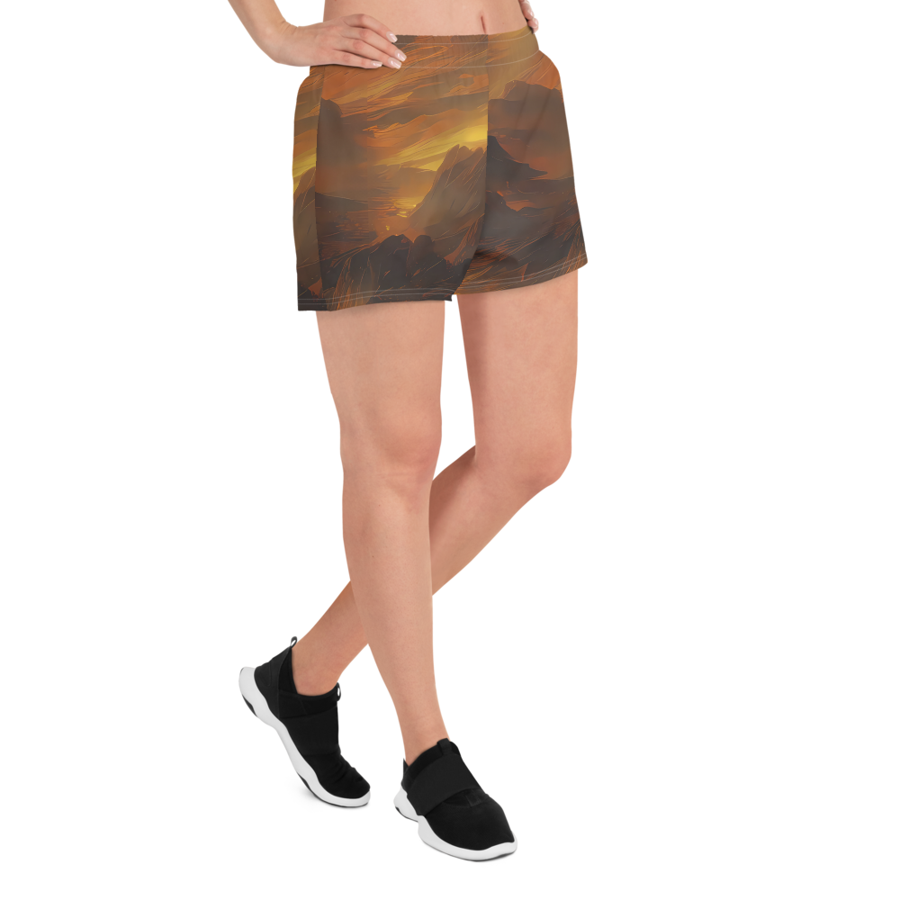 Women’s Athletic Shorts - Sunset Shores