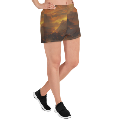 Women’s Athletic Shorts - Sunset Shores