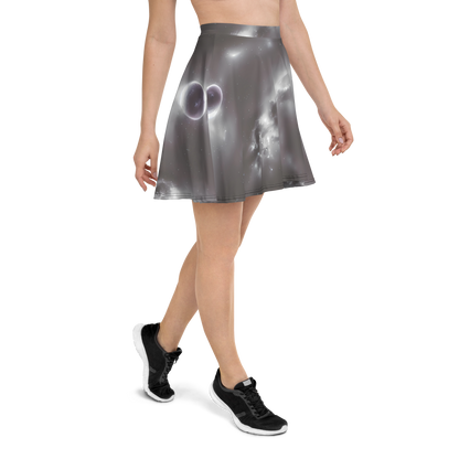 Skater Skirt - Silver Nebula