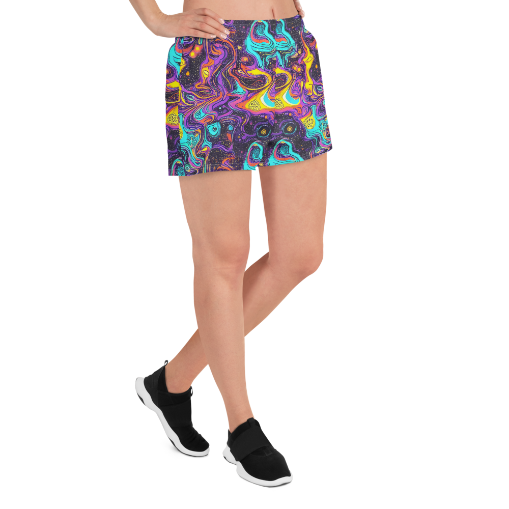 Women’s Athletic Shorts - Hutty Nebula