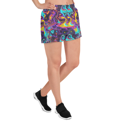 Women’s Athletic Shorts - Hutty Nebula