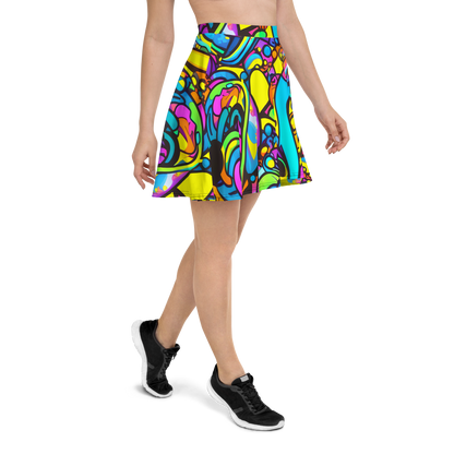 Skater Skirt - Kaleidoscopic Flow