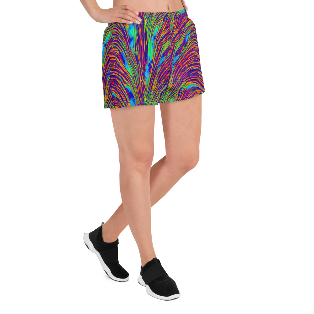 Women’s Athletic Shorts - Lux Waves