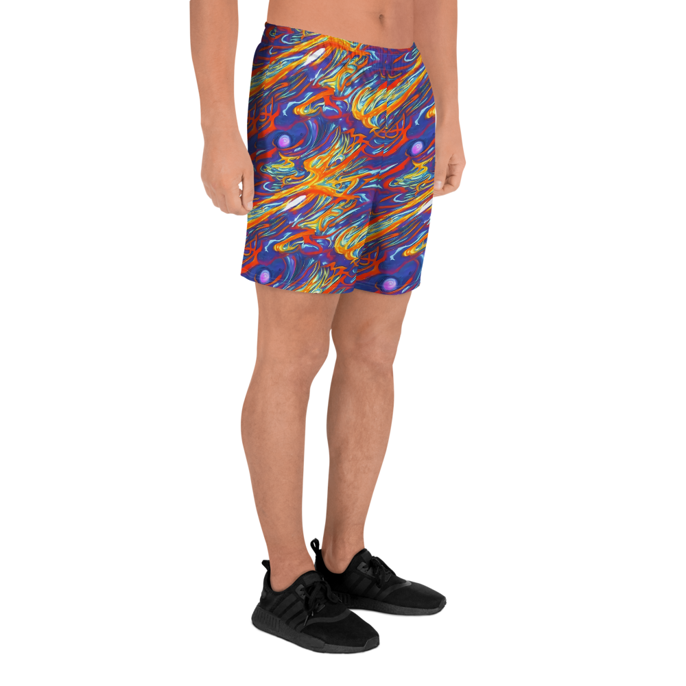 Men's Athletic Shorts - Galactic Ember