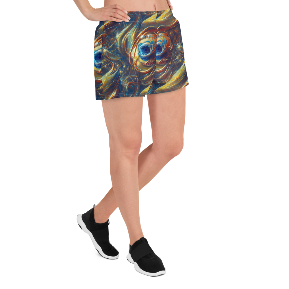 Women’s Athletic Shorts - Celestial Vortex