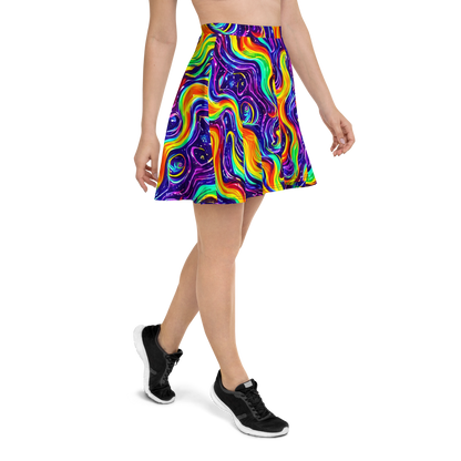 Skater Skirt - Galactic Flames