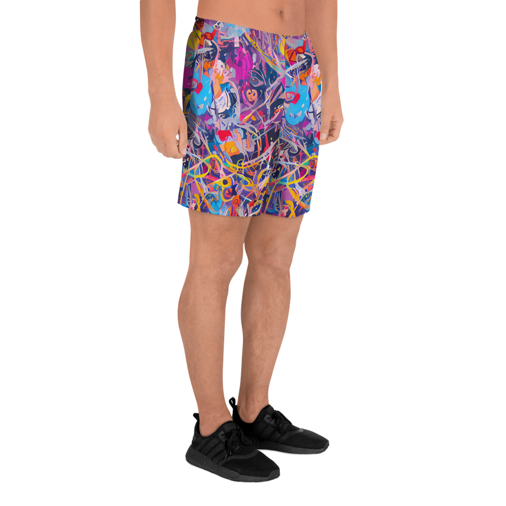 Men's Athletic Shorts - Vibrant Fusion