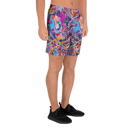 Men's Athletic Shorts - Vibrant Fusion