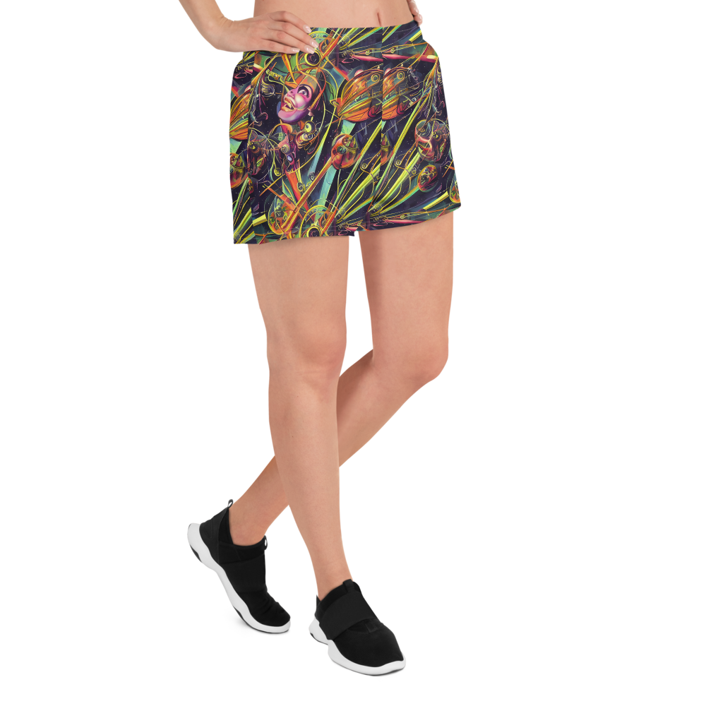 Women’s Athletic Shorts - Psychedelic Deep Space