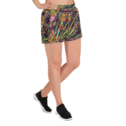 Women’s Athletic Shorts - Psychedelic Deep Space